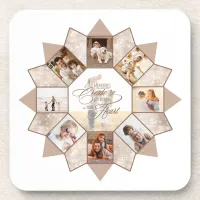 Memories Photo Collage Earth Tones ID1016 Beverage Coaster