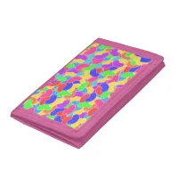 Jelly Bean Madness Fun Candy Pattern Trifold Wallet