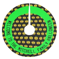 Personalized Pumpkins Halloween Tree Skirt