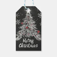 Merry Christmas Chalkboard Rustic Home Decor Gift Tags