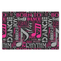 Born to Dance Pink ID277 Tissue Paper