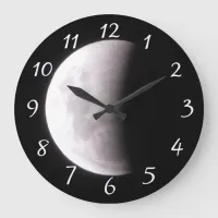 Total Lunar Ecslipse Full Moon Photo Large Clock