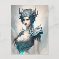 Icy Warrior Princess Postcard