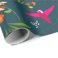 Paradise Hummingbird Patterned Wrapping Paper