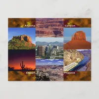 Arizona Desert Collage Postcard