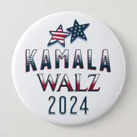 Kamala Harris and Tim Walz 2024 Button