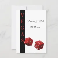 Vegas wedding rsvp cards standard 3.5 x 5