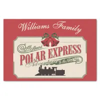 Polar Express Train Adventure Believe In Christmas Tissue Paper