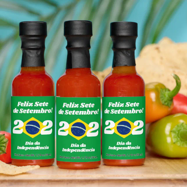 Sete de Setembro Independence Day Brazil Flag Hot Sauces