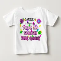 Birthday Girl, name and age, Smash Cake Shirt