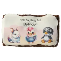 Wild One Happy Fun Woodland Animals Watercolor Brownie