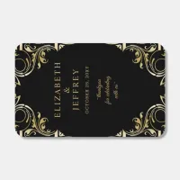 Black Gold Art Deco Great Gatsby Wedding Matchboxe Matchboxes