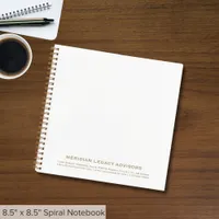 Simple White Square Notebook