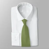 Elegant Moss Green Tie