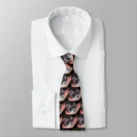 Adorable Sable Ferret Photo Neck Tie