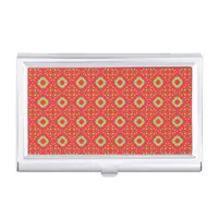 Christmas Holiday Charm Pattern 01 -  Business Card Case