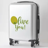 I Love You Funny Food Pun Text Quote Sticker