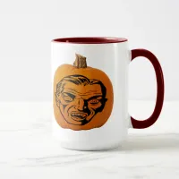 Jack O'Lantern Vampire Face Halloween Pumpkin Mug