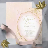 Fine Gold Lines Abstract Rehearsal Dinner B ID867