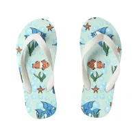 Cute Cartoon Fish Kid's Flip Flops