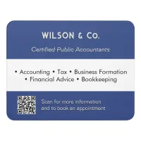 Business Services Professional Accountant Office Door Sign