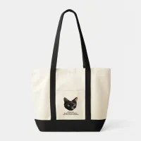 Politics Cat No Rats Will Be In Office Tote Bag