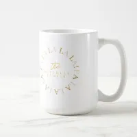 Pink Gold Christmas Fa La La ID1009 Coffee Mug