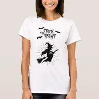 trick or treat the flying witch T-Shirt