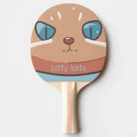 Kitty Cat Faced Ping Pong Paddle