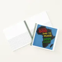 To Know God and to Make Him Known Felted Africa Notebook