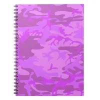 Pastel Purple Camouflage Pattern Notebook