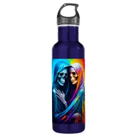 Skeletons Wrapped in a Rainbow Stainless Steel Water Bottle