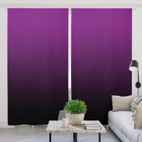 Purple Black Gradient Blackout Curtains