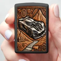 80s Muscle Car in Scenic Splendor Zippo Lighter