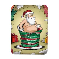 Funny Dirty Santa Christmas Collection Magnet