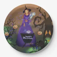 Calling All Witches Halloween Birthday Paper Plate