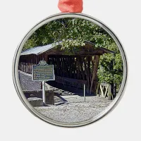 Clarkson Covered Bridge Alabama  Metal Ornament