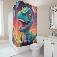 Welcome to the Magical World of Dino Delights Shower Curtain