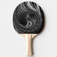 Unique Fractal Metallic Nautilus Golden Ratio Ping Pong Paddle