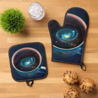Cosmic Coffee Cup Oven Mitt & Pot Holder Set