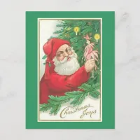 Santa Christmas Joy Holiday Postcard