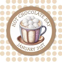 Celebrate Hot Chocolate Day, January 31st stickers