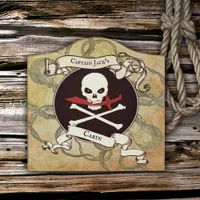 Personalized Pirate Captain Door Sign