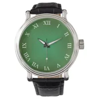 Minimalistic Green Gradient Custom Numeral Watch