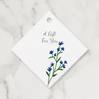 Simple Minimalist Wildflower Boho Chic Favor Tags