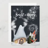 Christmas Gnome Photo Collage Holiday Card