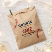 Rookie of the Year 1st Birthday Baseball Favor Bag