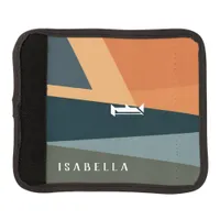 Customizable Minimalist Geometric Abstract Luggage Handle Wrap