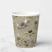 Summer Beach Seashells Paper Cups