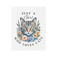 Just a Girl Who Loves Cats  Metal Print